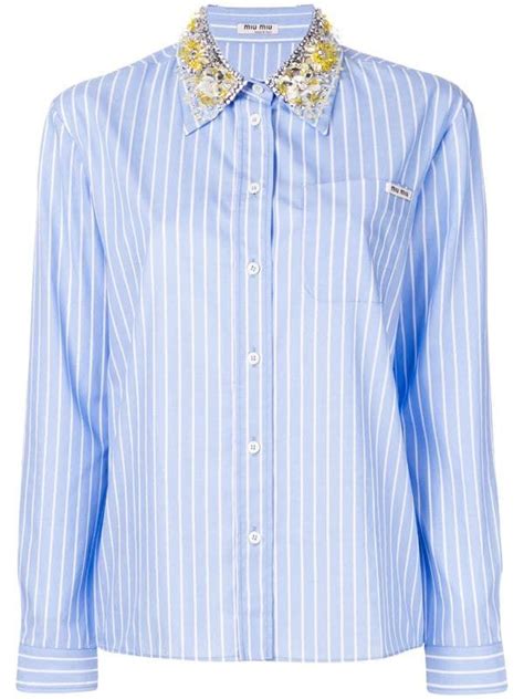 miu miu collar shirt|michael miu tops.